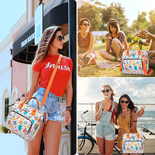 Artelaris Lunch Bag For Women, Cute Insulated Lunch Tote For Work, Large Leakproof Lunch Box Cooler, Adult Reusable Lunch Purse With Side Pockets And Shoulder Strap Picnic School Hiking Travel #TOP5