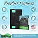 Breathe Naturally Universal Cut To Fit Carbon Activated Air Filter - Replacement Charcoal Filters - Pre Filter Carbon Sheet for Air Purifier, Vent Filters & More - Made in USA (Pack of 1, 16x48)