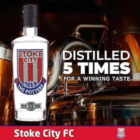 Stoke City Gifts for Men & Women | Official Stoke City FC Crystal Edition Birthday Vodka for Potters Football Fans | Premium Alcohol by Bohemian Brands – 70 cl – Bohemian Brands