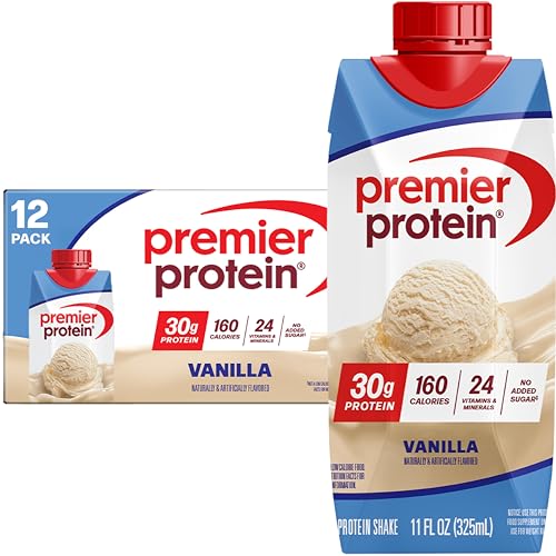 premier protein shake vanilla 30g protein 11 fl oz pack of 12 packaging may vary