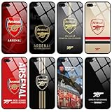 アーセナル スマホケース iPhoneケース アイフォンケー11/12/13/14 ケース 鏡面ガラス 強化ガラス ハードケース 携帯電話ケース 携帯カバー レンズ保護 耐衝撃 さらさら手触り 傷付き防止 指紋防止 多機種対応 (5,iPhone 13)