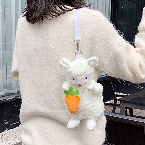 Women Girls Cute Plush Purse Mini Crossbody Bag Animal Shape Small Shoulder Purse Doll Cell Phone Bag4