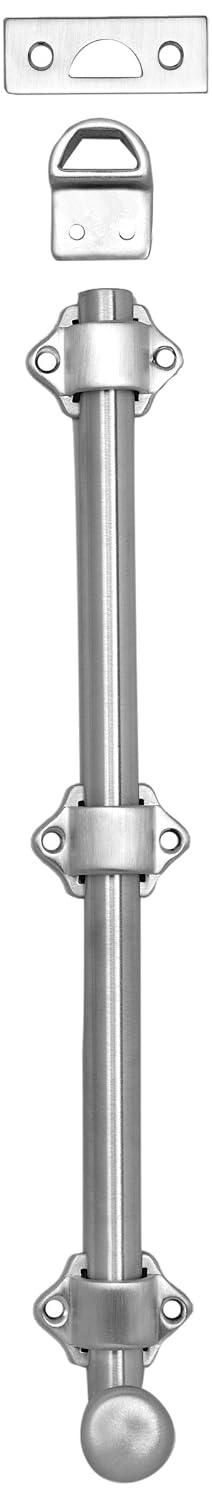 Rockwood 085883 630-4.US26D 4" Surface Bolt, Satin Chrome Finish