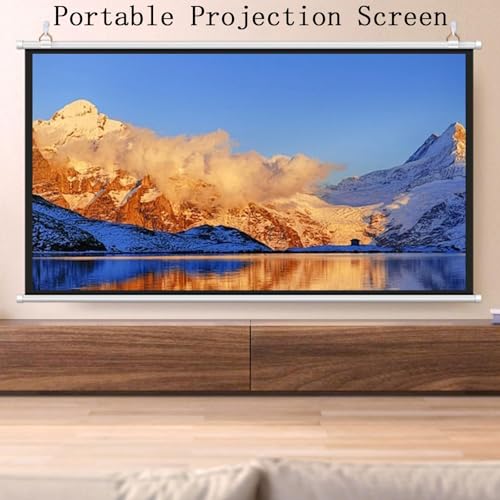 Pantalla de proyección manual 4K HD 72 pulgadas 16:9 miniatura 2