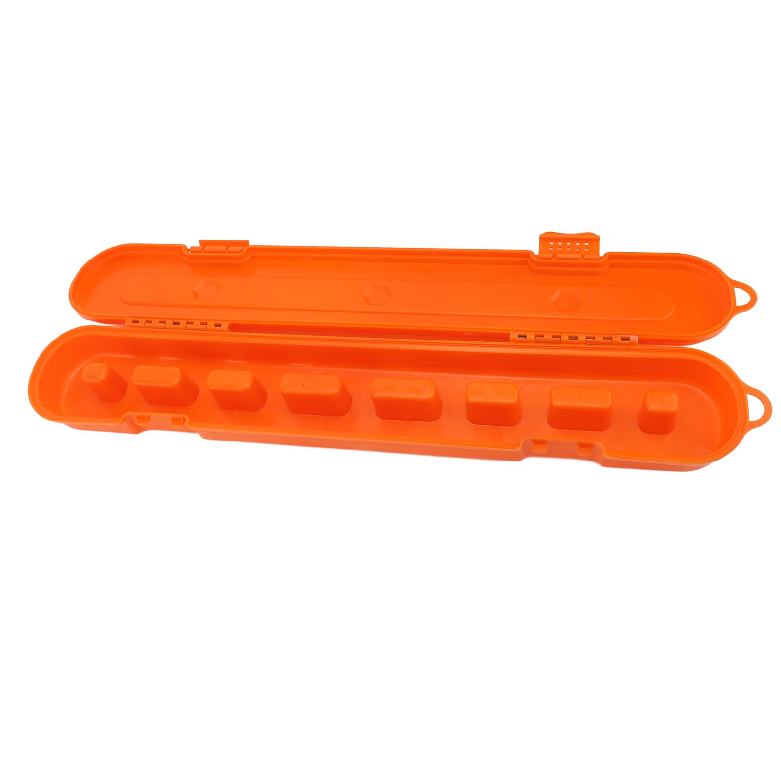 Aufbewahrungsbox für Kettensägenkette, große Kapazität, Kunststoff, Organizer für elektrische Sägekette (Orange)