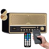 VERGANGENHEIT TRIFFT ZUKUNFT: Das Retro-Design passt perfekt in Haushalte, die eine digitale Zukunft anstreben. Aber für diejenigen, die Retro lieben, hält diese Mini-Stereoanlage die Verbindung zum klassischen Radio mit CD aufrecht.