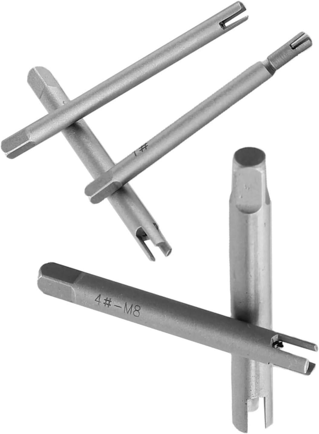 Broken Tap Extractor 5pcs Tap Extractor Set M10 Featuring 3 Claw Design and Square Head for Extracting Damaged Screws Without Thread Damage