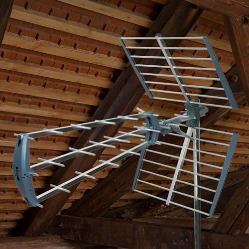 Antenne TV d'extérieur Labgear Tri-Boom 4G et 5G - Gain Ultra élevé pour signaux du Groupe K – vue 5