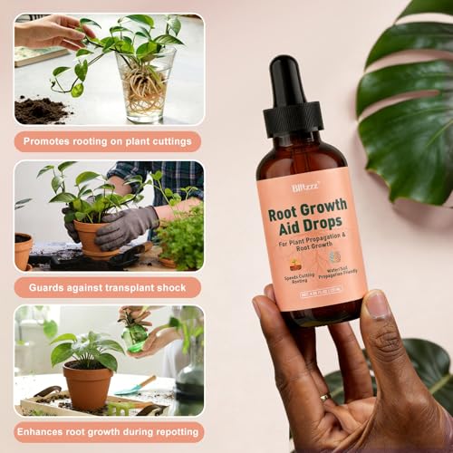Root Drops Liquid Rooting Hormone for Cuttings | Fast Propagation Drops, Stronger Roots, Less Shock | Works in Water, Soil, Leca, Moss | for All Indoor Houseplants Like Pothos, Monstera (4 oz) (1) — view 6