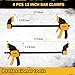 8-Piece Bar Clamps for Woodworking - 4 Pcs 12 inch Bar Clamps with 150 LBS Load Limit, 4 Pcs Heavy Duty Metal Spring Clamps, Quick Release Triggers