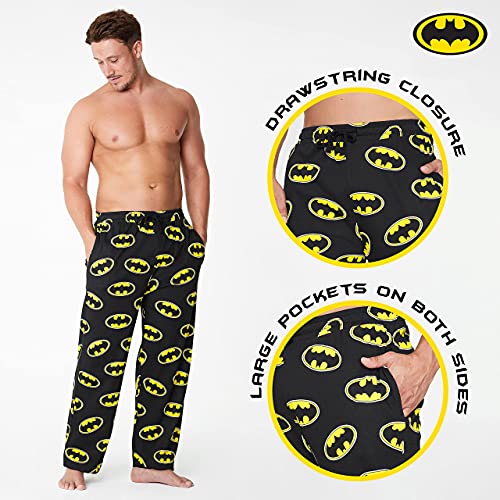 Batman Pantaloni Pigiama Uomo in Cotone, Pantaloni...