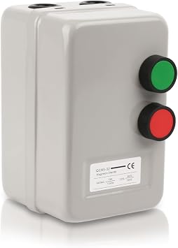Magnetic Electric Motor Starter - 380V 5.5KW 20-32AMP - 7.5 HP 3 Phase Magnetic Starter for Motors Button Switch