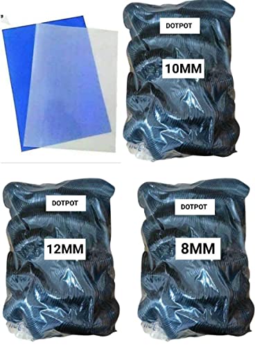 Image of Dotpot Combo Pack for A /4 Spiral Binding Sheet 2 Packet with Spiral Binding Black Ring 3 Packet(Ring Size 8mm, 10mm,12mm)-2Kg