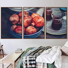 signwin 3 Piece Framed Canvas Wall Art Tea...