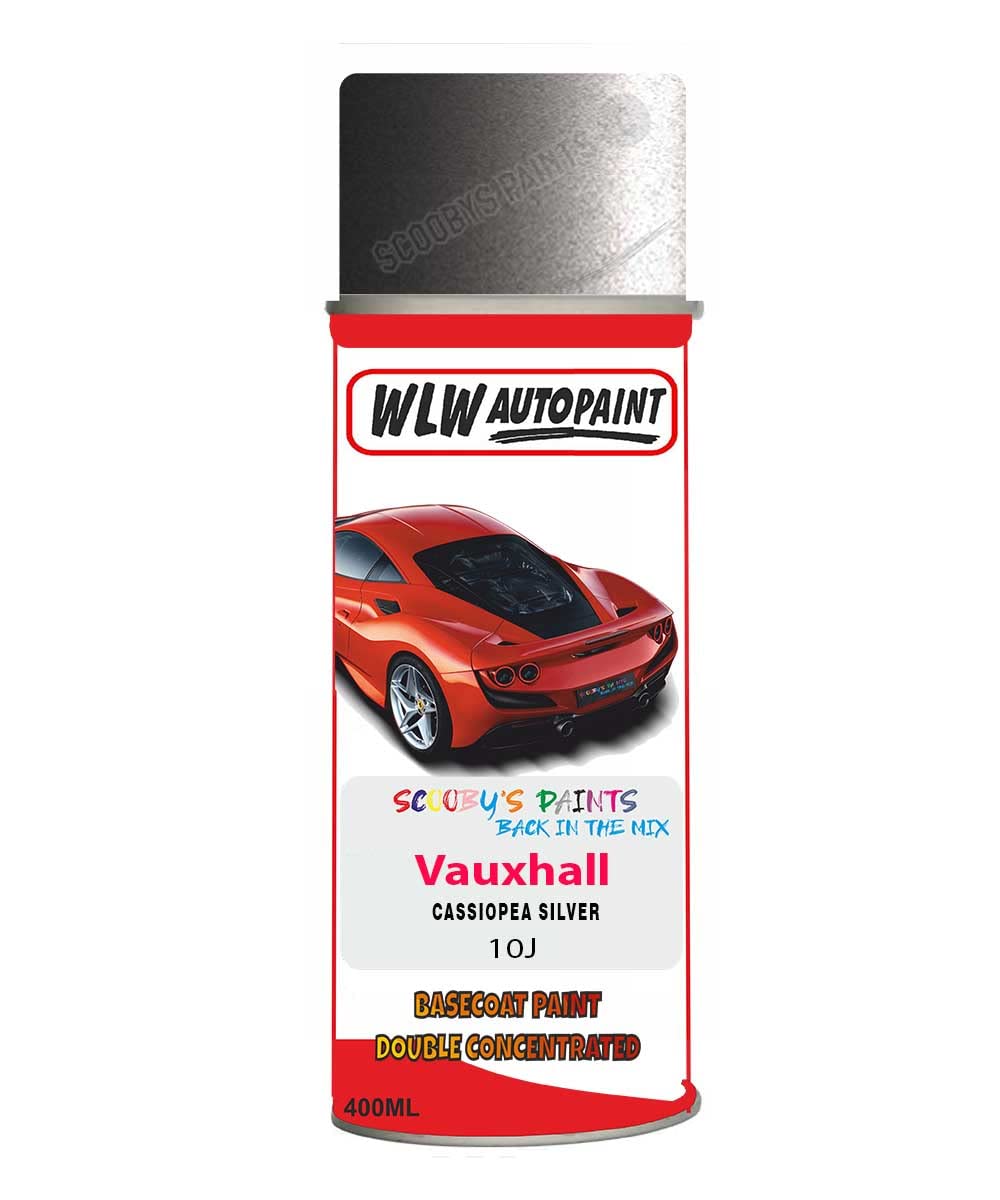 Basecoat Aerosol Spray Paint For Vauxhall Vivaro Cassiopea Silver 2014-2016 Code 10J