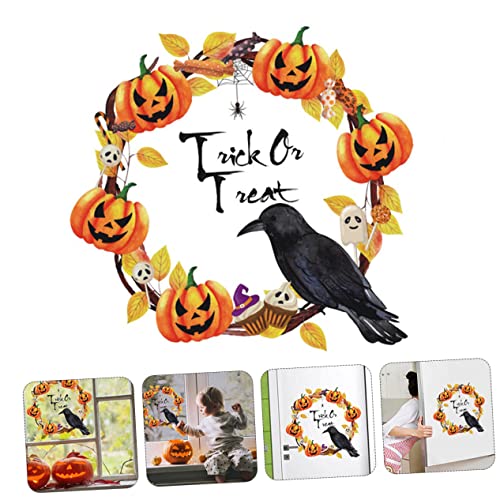 Décoration pour les fêtes d'Halloween sans traces sur les vitres
