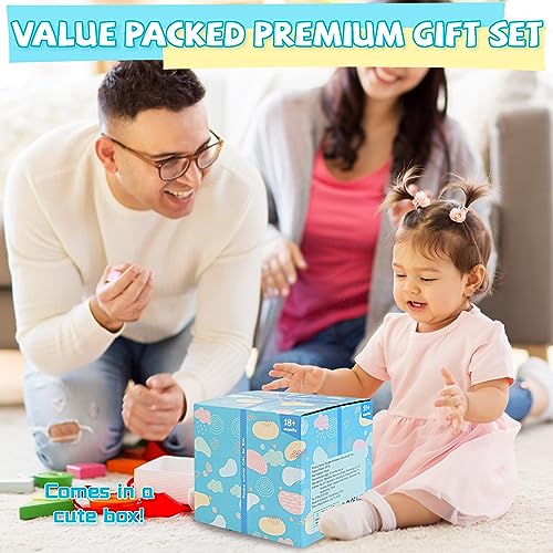 Wooden Activity Cube | 8-in-1 Montessori Toys for 12M+ Toddlers, One Year Old First Birthday Gift, Baby Toy Set with Bonus Sorting & Stacking Board