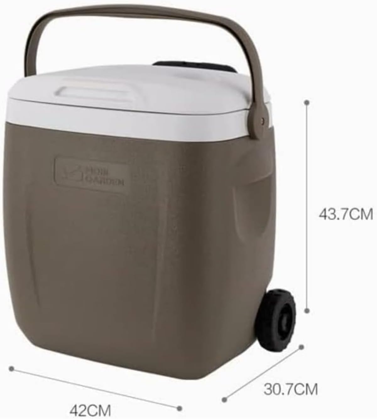 【Poaery】アウトドア キャンプ ピクニック バーベキュー 室内屋外両用 家庭用 26L 長時間保冷保温 密閉 キャスター付 大