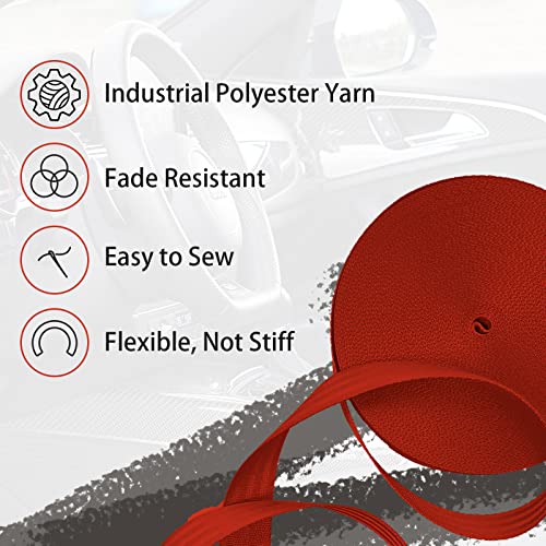 Image of Polyester Webbing Strap 16+Colors - 1 inch&1.5 inch&1.9 inch - 16.5 25 33 55 Yards Heavy Duty Webbing Roll, Flat Webbing Strap for Indoor&Outdoor Gear, Climbing, DIY Crafting, Repairing