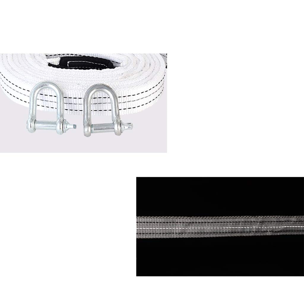 Cuerda de Remolque, Cuerdas de Remolque Correa de Tracción de Nailon, Cuerda de Remolque/Cinturón de Tracción, 2 Ganchos en Forma de U/a/5 Meters 6 Tons