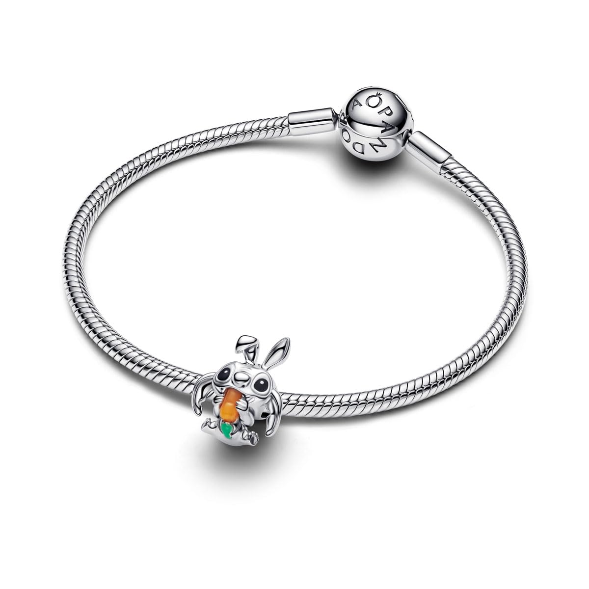 PANDORA 794498C01 Coniglietto di Pasqua - Charm a punto metallico