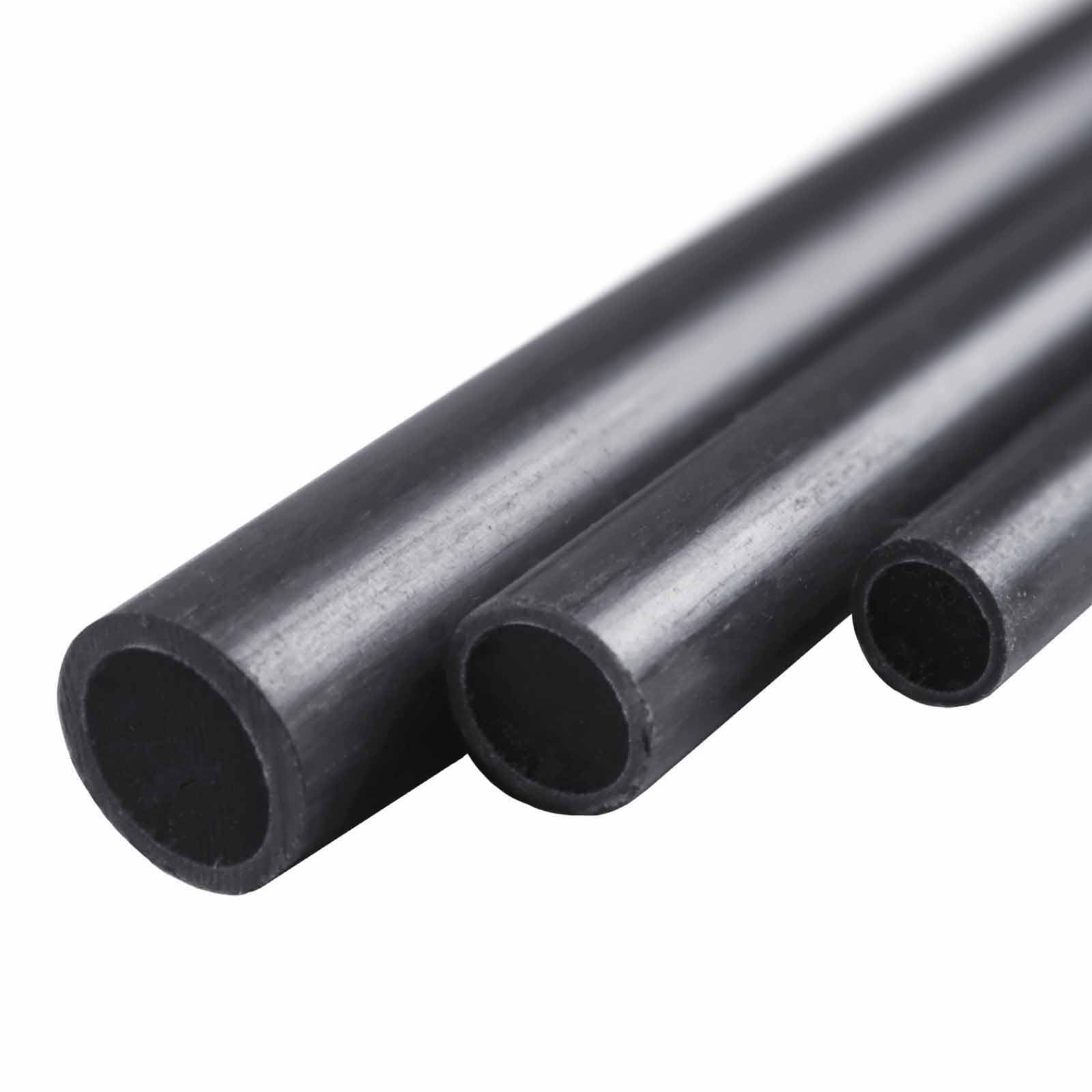 CFK-Rundrohr Carbon Kohlefaser Ø2,0 bis Ø10,0 x 1000mm für Einsatz im Modellbau perfekt für Industire Fahrzeugbau Kohlefaser Rohr Sichtcarbon Carbonstab (6,0mm x 3,0mm x 1000mm x 1 Stück)
