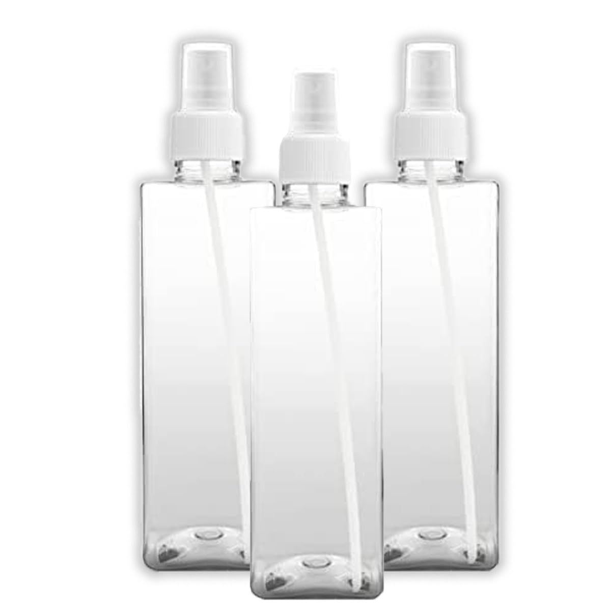 Naturegoon Square Refillable Transparent Plastic Spray Bottle(Pack of 3)|Fine Mist Spray Bottle| 200ml| Ideal for storing Perfumes, Sanitizers, Cleaning Liquid and use for a room spray | (Pack of 3)-image-22
