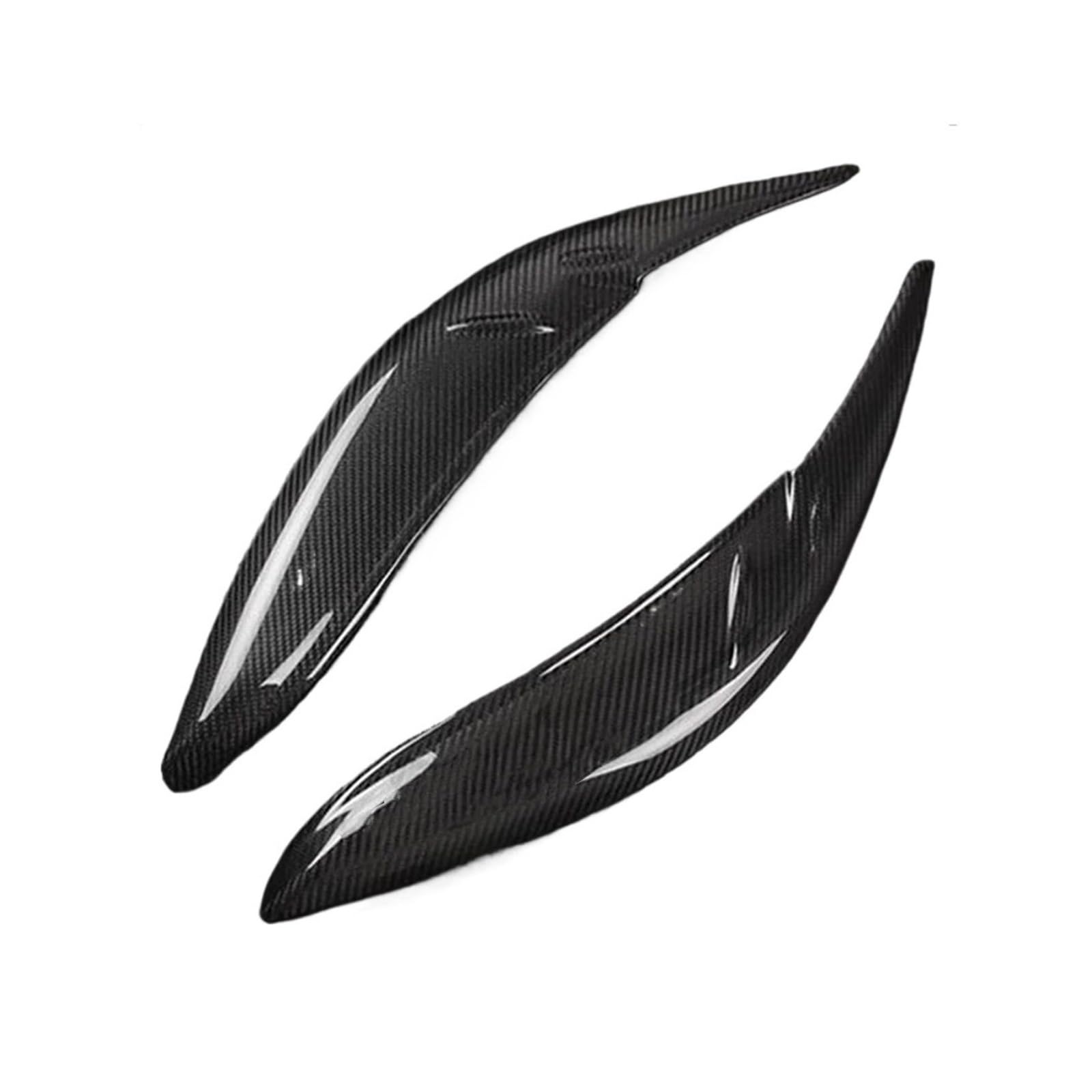 tuyda Headlight Eyebrow Cover Trim Sticker,Fit For Toyota, Sienna 2010-2015 Head Lamp Eyelid Headlight Eyebrow Overlay ﻿(Carbon fiber)