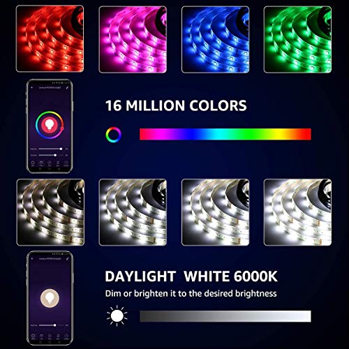 Lepro Smart LED Striscia, RGB e Luce Bianca