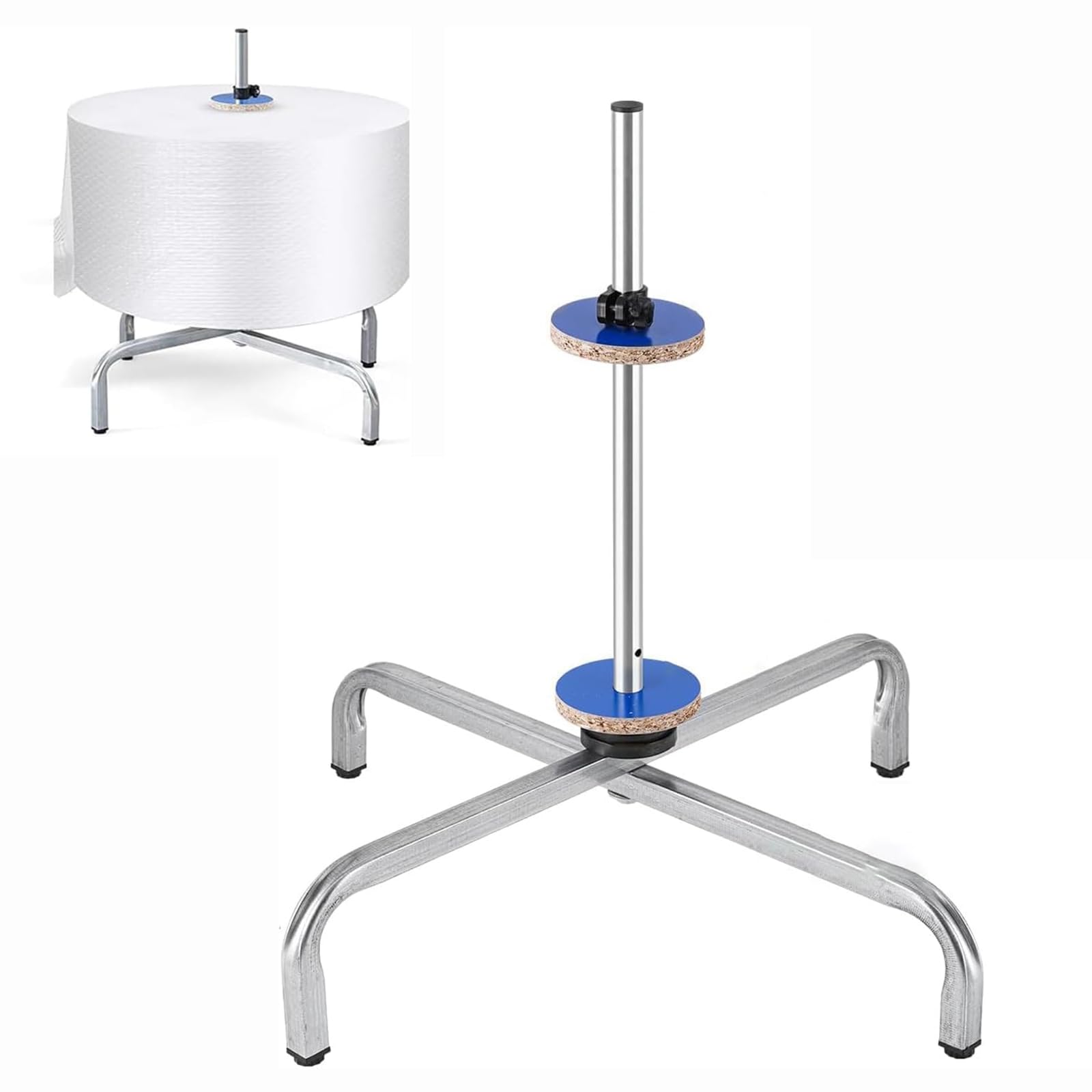 Porta Rotolo di Pluriball, Dispenser Verticale per Rotoli di Pluriball, per Lunghezze da 40 A 150 Cm, Supporto per Imballaggio Industriale, per Traslochi E Spedizioni in Fabbrica. 60cm/23.6in