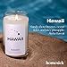 Homesick Scented Candles for Home (Hawaii) - 13.75 oz Long-Lasting Soy Wax Jar Candle for Women & Men for All Occasions, 60-80 Hours Burn Time - Notes of Pineapple & Coconut
