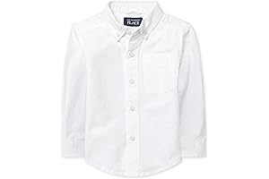 Baby Boys Long Sleeve Oxford Button Down White Shirt