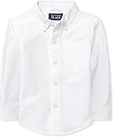 Vista 1 de The Children's Place Camisa Oxford de manga larga con botones para bebés niños, Tormenta