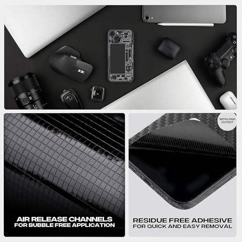 Image of Capes India Mobile Phone Skins Compatible with Apple iPhone 15 | Not a Cover /Case | Protective Film Vinyl Sticker (Teardown Black, Full Body Skin)