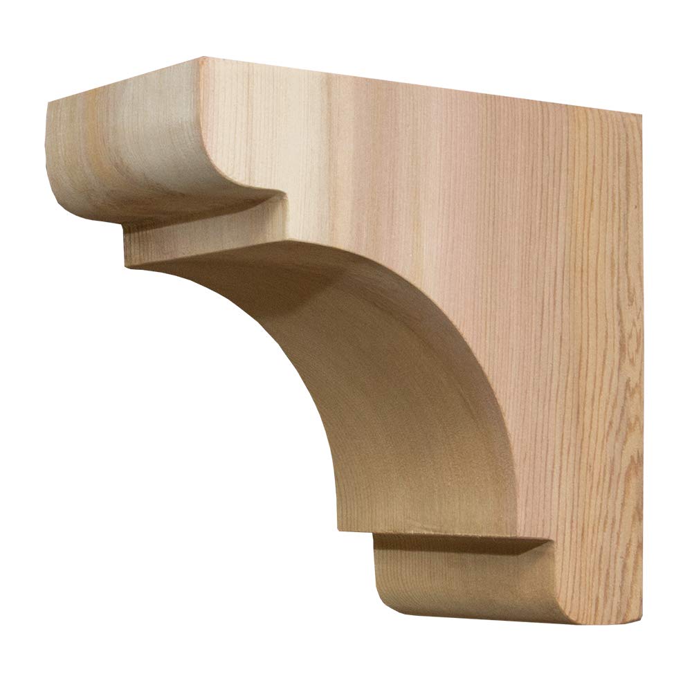 Wood Corbel 31T1S Smooth Finish -Projection 5 1/2" -Height 5 1/2" -Thickness 3 1/2" by Timber Build