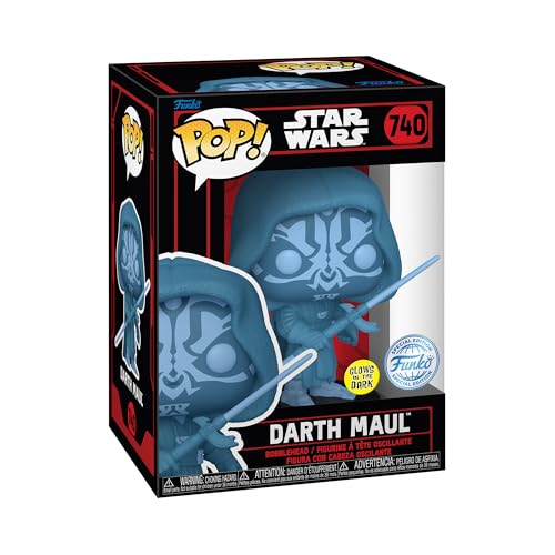 Funko Pop! Star Wars: Star Wars Darkside   Darth Maul   (Holo)   Brilla en la Oscuridad   Figura de Vinilo Coleccionable   Idea de Regalo  Mercancia Oficial   Juguetes para Niños y Adultos