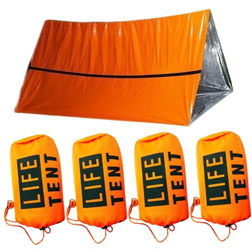 Tente d'urgence 8x5x3 pieds abri de survie portable réfléchissant