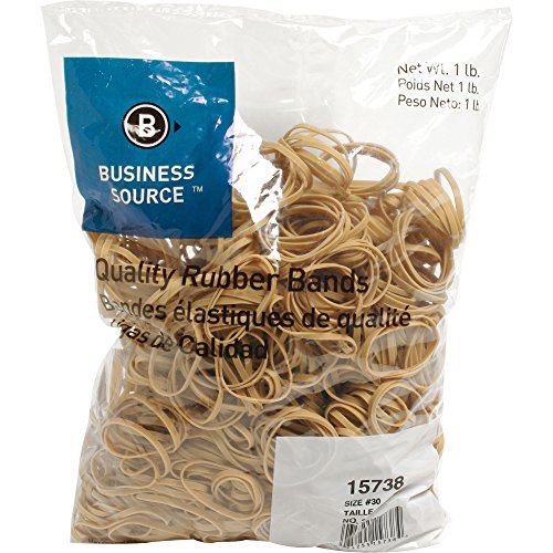 Business Source Size 30 Rubber Bands - 1 lb. Bag (15738)