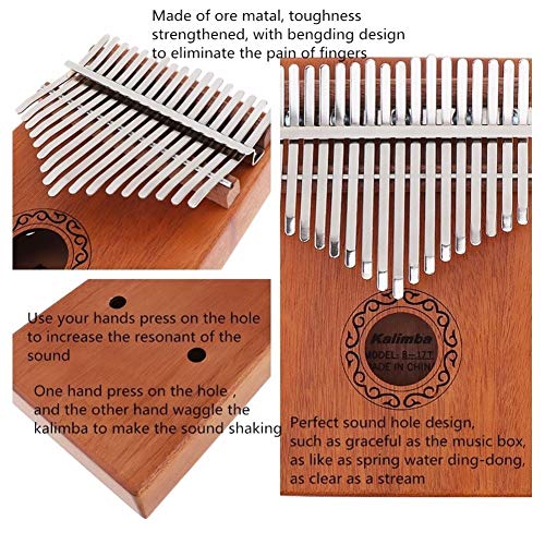 CHENTAOMAYAN 17 Key Kalimba Professionele Single Board Mahonie Duim Piano Mbira Mini Toetsenbord Instrument met Complete… - Image 8