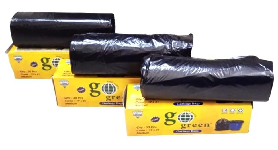 USM'S GO-GREEN BIO DEGRADABLE GARBAGE BAGS for Multipurpose usage(Home,Commercial,Hospitals) (19 X 21 Inches) Pack of 3 - (30PullS/Pcs) Each Pack-picture-27