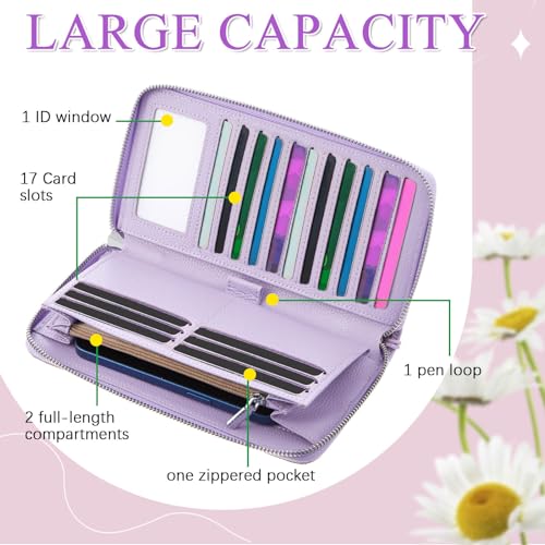 Bling Glitter Sparkly Wallet for Women Birthday Rhinestone Wallet RFID Blocking Phone Purse Gifts for Mom Mother's Day(Purple)4