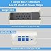 Cable Organizer Box - Cord Organizer Box - Power Strip Cable Management Box - Cord Hider Box for Hiding Surge Protector Cover - Set of 2, White