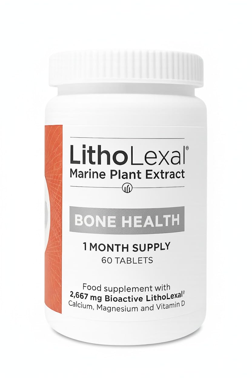 Bone Health containing Plant-Based Calcium, Magnesium and Vitamin D , Food Supplement,60 Tablets (1 Month Supply)