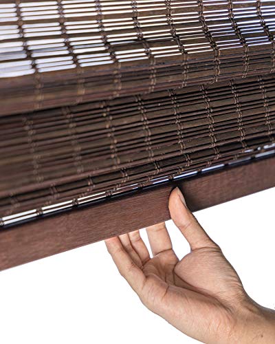 CHICOLOGY Bamboo Blinds, Bamboo Shades, Roman Shades for Windows Roman Window Shades - Image 3