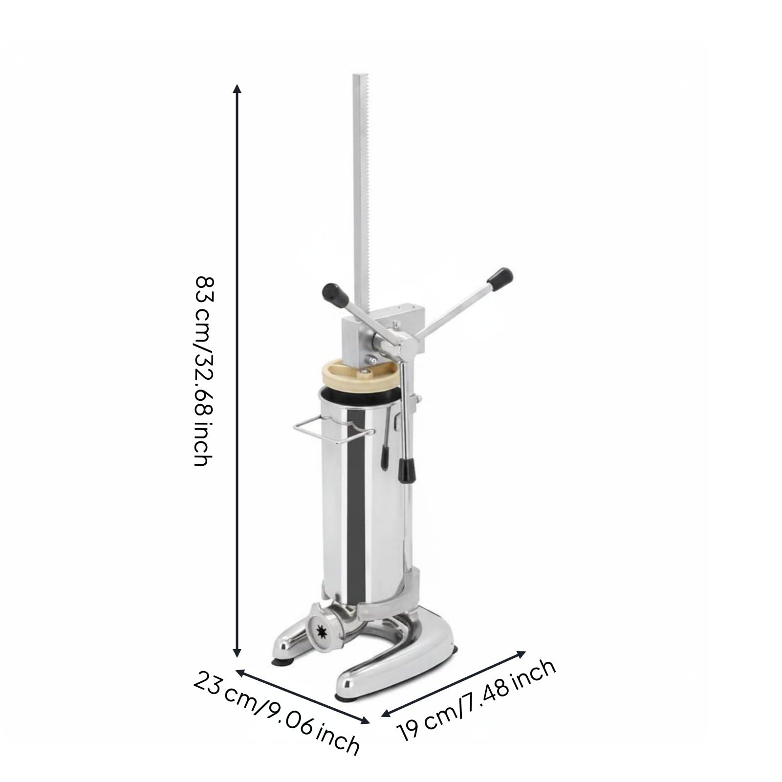 TISHITA de Manual Churro Maker Máquina para Churros Dispensador de Herramienta Profesional de Acero Inoxidable con Formas Intercambiables Adecuada para, 3L