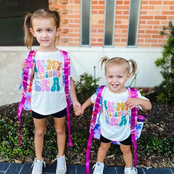 Toddler Boy Girl First Day of School Shirt in My Preschool Era Shirts Tees Top Kids T-Shirt Back to School Shirt3