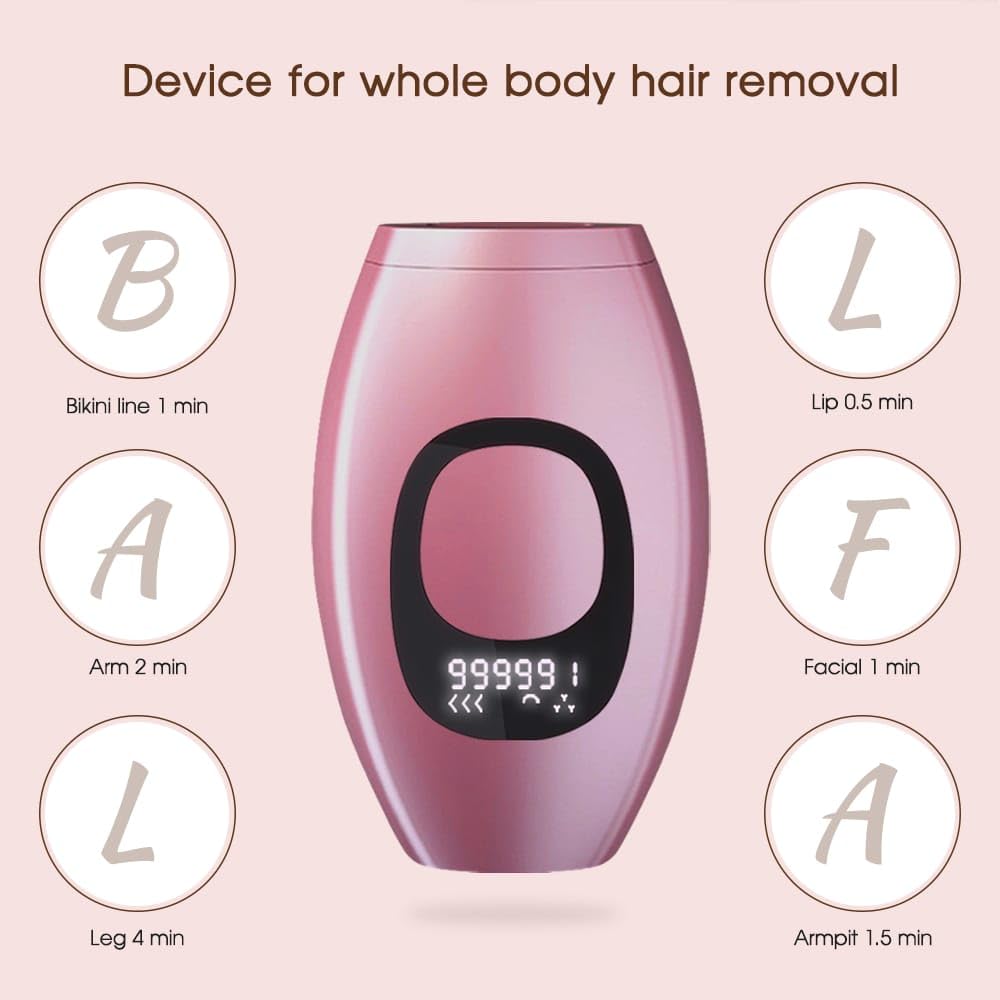Flashes Bikinis IPL impulsy depilator bezbolesne laserowe usuwanie włosów twarzy profesjonalne urządzenia do depilacji wyświetlacz LCD (czarny)