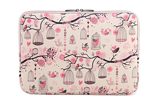 Preisvergleich Produktbild Laptoptasche Notebooktasche Laptophülle Laptop Hülse Schutzhülle mit Muster Leinwand Tasche Tasche PC Laptop Schutztasche für Ultrabook 13" Pink