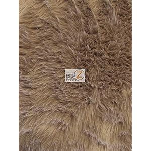 Short Shag Faux Fur Fabric Sold by The Yard DIY Coats Costumes Scarfs Rugs Accessories Fashion EcoShag™ (Cocoa)