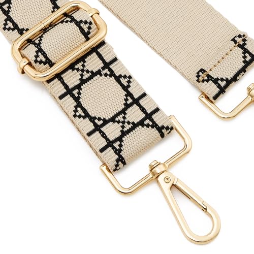 Image of ZOOEASS Wide Shoulder Strap Adjustable Replacement Belt Guitar Style Crossbody Bag Handbag Strap Multicolor Canvas Straps(Wide:1.5in)(Color37)